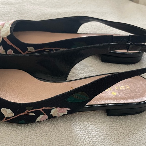 Kate Spade Barnie Embroidered Slingbacks - Picture 10 of 11